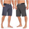 CityComfort Mens Pyjama Shorts - Comfy Lounge Shorts with Pockets Pack of 2 (M, Navy/Charcoal)