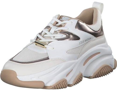 Steve Madden Progressive Sneaker Beige, rosa oro rosa, 39 EU