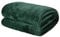 Brentfords Flannel Fleece Blanket for Bed, Super Soft Cosy Warm Throw Blanket Green Throws for Sofa Bed Lightweight Fluffy Double Throw Over Couch, 150 x 200cm