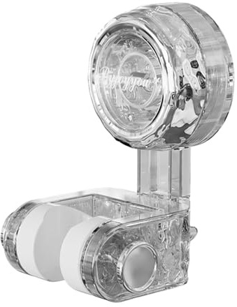 Colcolo Duschkopfhalter, Handbrausebasis, verstellbarer Winkel, universeller Saugnapf, Duschkopfhalterung, für Wohnung, Klar