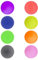 NAUZE 8Pieces Hockey Pucks Light Weight Portable Air Hockey Multicolors Round Hockey Pucks Game Tables Equipment Accessories for Outdoor Activities Parties