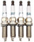ACSGASCA 4 stücke PE5S-18-110 ZC20HPR11 Iridium Zündkerze Kompatibel for Mazda 2 3 6 CX-3 CX5 MX-5 1,5 2,0 2,5 auto Stecker ZC20HPR11 PE5S18110