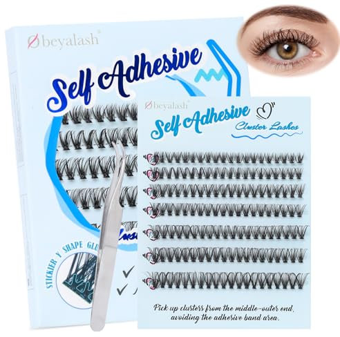 Auto-AdhéSifs Extension Cils 30D Cils Individuels Kit Extension Cils 140pcs Faux Cils Individuel D Curl 8-14mix Cluster Lashes DIY Lash Extensions by Obeyalash (30D D Curl 8-14mix)