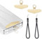 UKON 2PCS Phone Tether Tabs, Ultra-thin Metal Phone Tether Patch with 2pcs Wrist Straps, Universal Wrist Lanyard Replacement without Adhesive Tether Tab for Phones (Gold)