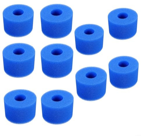 EpheyFIF Lot de 10 cartouches en mousse réutilisables et lavables pour filtre de piscine de type I 58093, réduit les coûts de remplacement (1 à 10 pièces)
