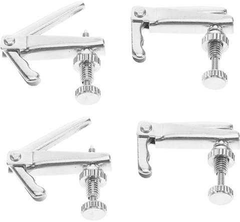 ibasenice 4stücke Violinen-feinstimmer Für Metall-saitenstimmer Ersatzteile Für Musikinstrumente Silberfarben
