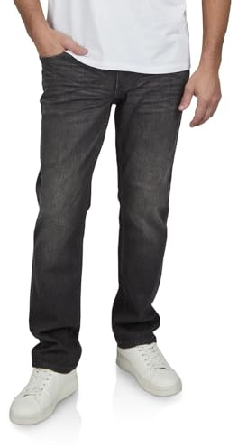 MUSTANG Jeans Herren Stretch lang Straight Fit Washington Jeanshose Hose Denim, Länge:30L, Farbe:Denim Black (1016082-4000-983), Weite:34W