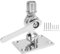 Servi di Antenna VHF Marina, 316 Basiccio di Antenna Regolabile con Berrono in Acciaio Inossidabile con Viti, Supporto per Cricchetto Pesante per Barca e Antenna 1 Pollice RV
