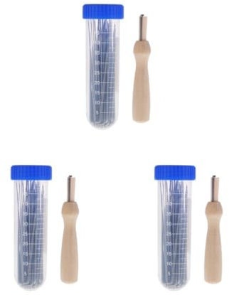 Juego de 3 agujas de fieltro de lana, 61 piezas, herramienta de fieltro, herramienta de iniciación, manualidades, 3 tamaños diferentes