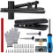 Hidden Door Hinge - Heavy Duty Door Hinges, Pivot Hinge, 573Lbs Load-Bearing, 360° Rotation Pivot Hinges for Secret Door Projects, Bookcase, Murphy & Shelf Doors - Includes Hardware Kit, Black
