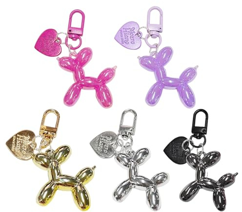 OAOSDH 5 Porte-Clés en Forme de Chien, Porte-Clés Créatif, Porte-Clés Amusant, Porte-Clés Minimaliste Mignon, Porte-Clés Cadeau.