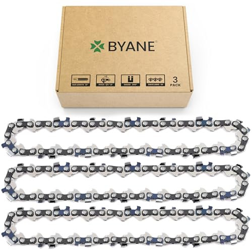 3 BYANE Sägeketten 1/4 1,1 mm 64 TG 30 cm Schwert Version 2024 rückschlagarm kompatibel mit Stihl Kettensägen MSA 60 MSA 70 MSA 120 MSA 140 MSA 160 MSA 200 MS 151