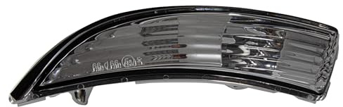 MKAREPART Door Wing Mirror Housing Indicator Repeater Lens Clear Left Front N/S Compatible with Ford Fiesta Mk7 (2008-2017), B-Max (2012-2017) 1748313 (Left Side)