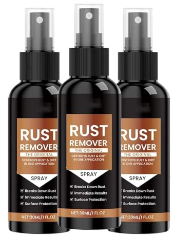 Rostentferner-Spray, zerstört Rost und Schmutz in einer Anwendung, Rostentferner für Metall, Anti-Rost-Ausbügelspray, Eisen-Dekontamination, für Metall, Werkzeuge, Autos (3)