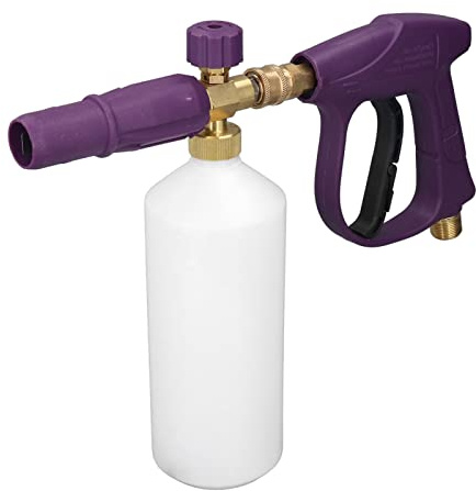 TOOLSGO Lance Foam ad Alta Pressione 4350 PSI Capacità 1L Pistola per Lavaggio Auto con Attacco Rapido NPT da 1/4in Contenitore per Schiuma per Lavaggio Auto