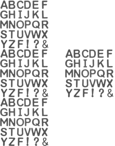 Holibanna 4 Sätze Brief magnetisch magnetische Buchstaben Alphabet-Magnete Magnetbuchstaben für das Klassenzimmer Magnetbuchstaben und Tafel ABC-Magnete Briefmagnete Schaum Schwarz
