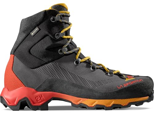 La Sportiva Aequilibrium LT GTX Mountaineering Boot - Men's, Carbon/Yellow, EU 40.5