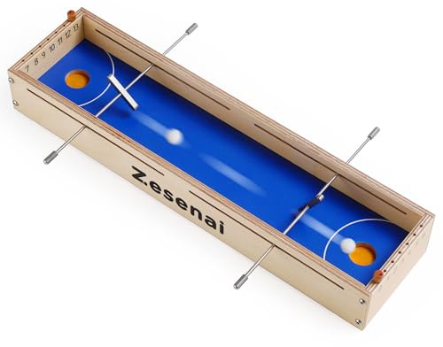 Zesenai Micro Football Reflex Game - Mini biliardino e Air Hockey, gioco da tavolo ad azione rapida, gioco di abilità in legno per bambini e adulti, divertente serata in famiglia o festa con gli amici