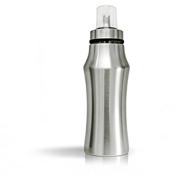 OlBu Botella Dispensadora de Aceite de Acero Inoxidable 304,Diseño de Pico Antigoteo con Anillo de Sellado de Silicona (500, Mililitros)