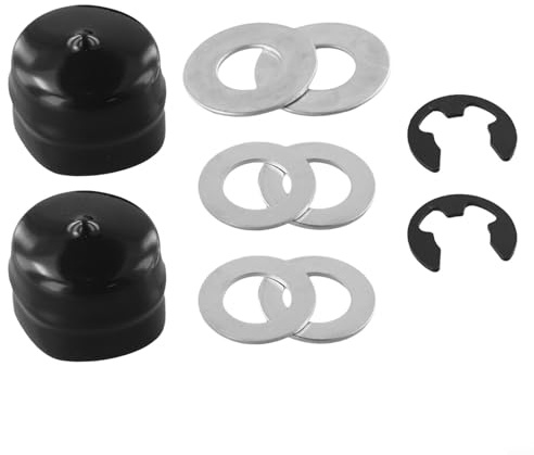9040h Kit de quincaillerie de bague de roue avant pour Craftsman remplace 532188967 532121749 812000029 avec cache-moyeu d'essieu, rondelles de butée E-Clips