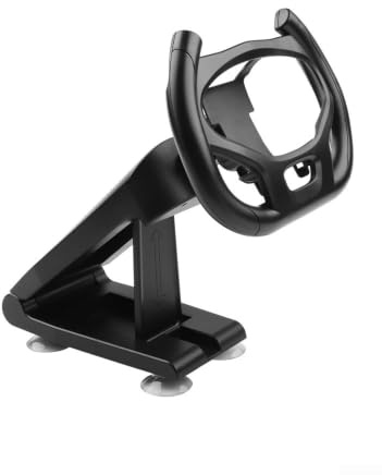 Lenkradhalterung für PS5 mit Saugnapf, starke ABS-Halterung, sichere Gaming-Basis, schwarz, klein, 23 x 13 x 10 cm, für Renn-SIM