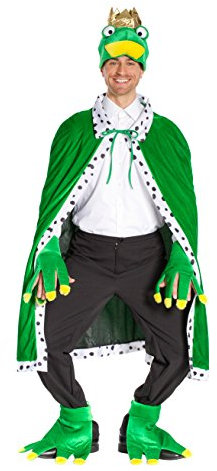 Orlob Fasching Frosch-Set 3tlg. - Kinderfaschingskostüm für Erwachsene, Fasching - Kindergröße, unisex, Grün - 100% Polyester - Maschinenwäsche