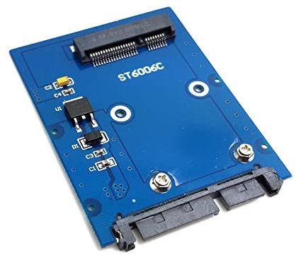 ChenYang Adaptateur de disque dur Mini PCI-E mSATA SSD vers SATA 3.0 22 broches 6,35 cm