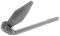 AFBAT Rolladenstopper zum Aufschrauben-weiß verzinkt, Länge 130 mm, Stahl, Unbekannt, one Size