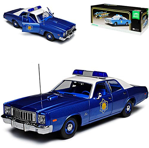 Greenlight Plymouth Fury Smokey and The Bandit Arkansas State Police Polizei 1/18 Modell Auto mit individiuellem Wunschkennzeichen