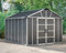 Canopia by Palram Gerätehaus Yukon 11x13.1 Geräteschuppen Metall 395 x 332 cm Grau Polycarbonatplatten rostbeständig UV-Schutz