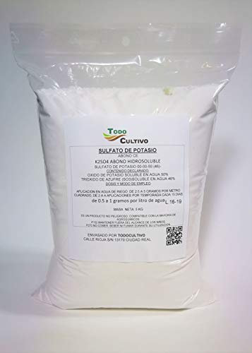 SOLFATO DI POTASSIO 0-0-50 5KG CRISTALLINO SOLUBILE IN ACQUA