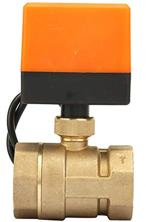 G1-1/4 robinet à tournant sphérique motorisé, DN32 DC 12V 2 voies 3 fils en laiton motorisé robinet à tournant sphérique électrique