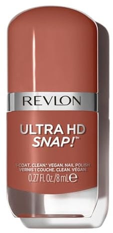 Revlon, Ultra Hd Snap, VernisàOngles 100 pourcentage Vegan, 78 pourcentage d'Ingrédients d'Origine Naturelle, Formule Intense, Brillante et Fortifiante, N013 Basic, 8 Ml