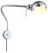 Wandleuchte mit Dimmbare Flexible Schwanenhals Arm, Wand montiertes Arbeitslicht,Bettlampe Drehschalter Leseleuchte Metall Wandlampe Wandstrahler für Schlafzimmer Wohnzimmer Büro, E27 Max 40W, Silver