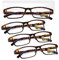LUFF 4Pairs Occhiali da lettura anti-raggi blu Lettori ultraleggeri portatili (2.0X)