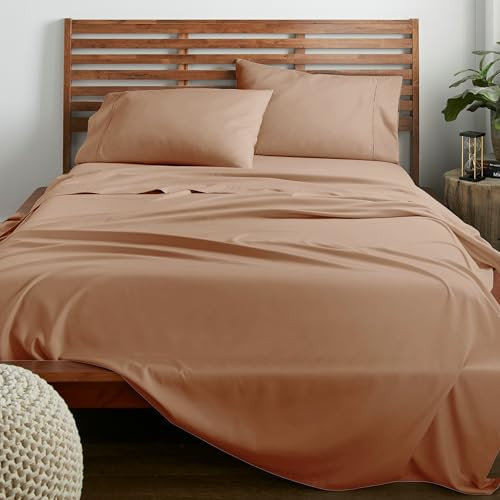 American Home Collection Bettwäsche-Set für King-Size-Betten, 40,6 cm Tiefe Taschen, ultraweiche Mikrofaser, atmungsaktiv, Knitter- und lichtbeständig, pflegeleicht, 4-teiliges Set (Kingsize