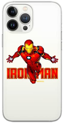 ERT GROUP mobile phone case for Apple Iphone 11 original and officially Licensed Marvel pattern Iron Man 030 optimally adapted to the shape of the mobile phone, partially transparent