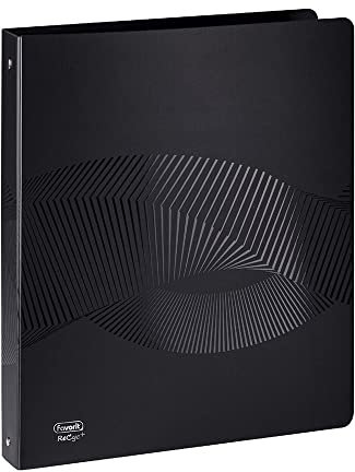 Favorit Raccoglitore Osmose, 22 x 30 cm, 4 Anelli Tondi da 30mm, Polipropilene Opaco Riciclato, Certificazione Blu Angel, Nero