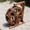 Holz Wasserrad Wasserspiel Wassermühle Garten Brunnen Gartendekoration Water Fountain Wasserfall Handgemacht teich deko gartenteich Wheels Wasserlandschaft für Hof,Wohnzimmer,Aquarium,Externe Szene