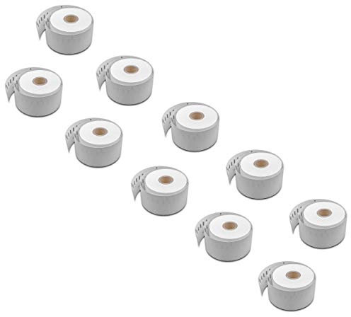 vhbw Set 10x Etiketten-Rolle 51mm x 89mm kompatibel mit Dymo LabelWriter 5XL Etiketten-Drucker
