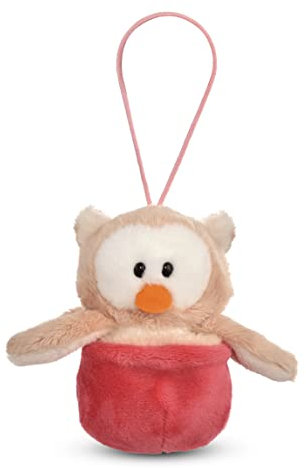 Wendekuscheltier Eule Owluna im Nest rosa 12cm