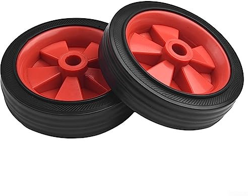 2Pcs 5Inch Air Compressor Wheel Replacement, Air Compressor Caster Wheels Shockproof, Non-Slip, Quiet 5Inch