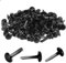 100 Stück Mini Brads Musterbeutelklammern Rundkopfklammern Musterklammern Metall Rundkopfklammern Scrapbooking Brads Musterklammern Für Schule Büro Papier Briefklammern Basteln Handwerk DIY (Schwarz)