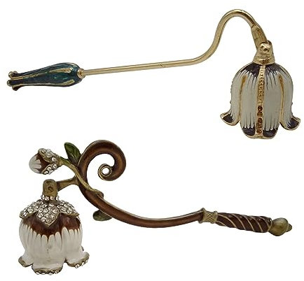 Kerzenlöscher, Vintage-Kerzenlöscher, Vintage-Kerzenstopfen mit langem Griff, sicheres Löschen und keine Dämpfe, 2 Stück