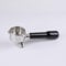 Portafiltro 54 mm doble caño para Sage/Breville Barista BES 870/878/880 cesta de filtro con madera ABS y portafiltros de acero inoxidable negro