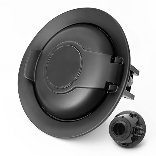 68250120AA Tankdeckel für Tankdeckel, mattschwarz, kompatibel mit Dodge Challenger 2008, 2009, 2010, 2011, 2012, 2013, 2014, 2015, 2016, 2017, 2018, 2019, schwarze Kappe, Dampfausgabe, Tankdeckel Cap