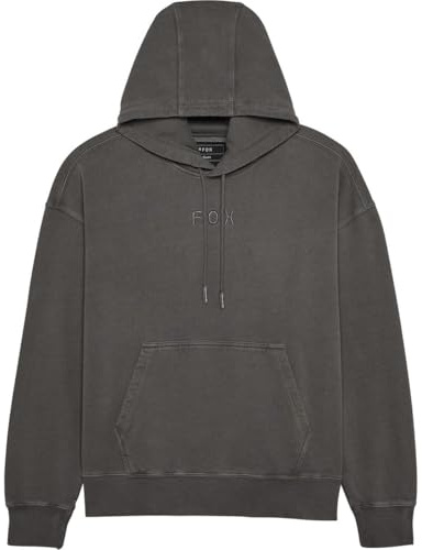 Fox Sweatshirt Hooded Wordmark Oversized Fleece PO Pewter XL