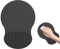 KYSUN Ergonomisches Mauspad Handgelenkstütze, Handgelenk Polster Tastatur Maus, Mauspad mit rutsch Fester Basis, Gel Kissen Maus Matte für Computer und Laptop (schwarz)