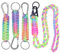 Runyu 4 Stück Paracord Schlüsselanhänger, Schlüsselband mit Karabiner, Mini Karabiner mit Schraubverschluss Geflochtene Paracord Lanyard Schlüsselringe Clip für Outdoor, Camping, Wandern