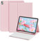 zoyu Hülle mit Tastatur Für iPad 11 Generation (A16) 11 Zoll 2025/10 Generation 10.9 Zoll 2022, Mit Magnetisch Abnehmbarer Tastatur und Flip-Stand-Cover, QWERTZ Layout, Rosa